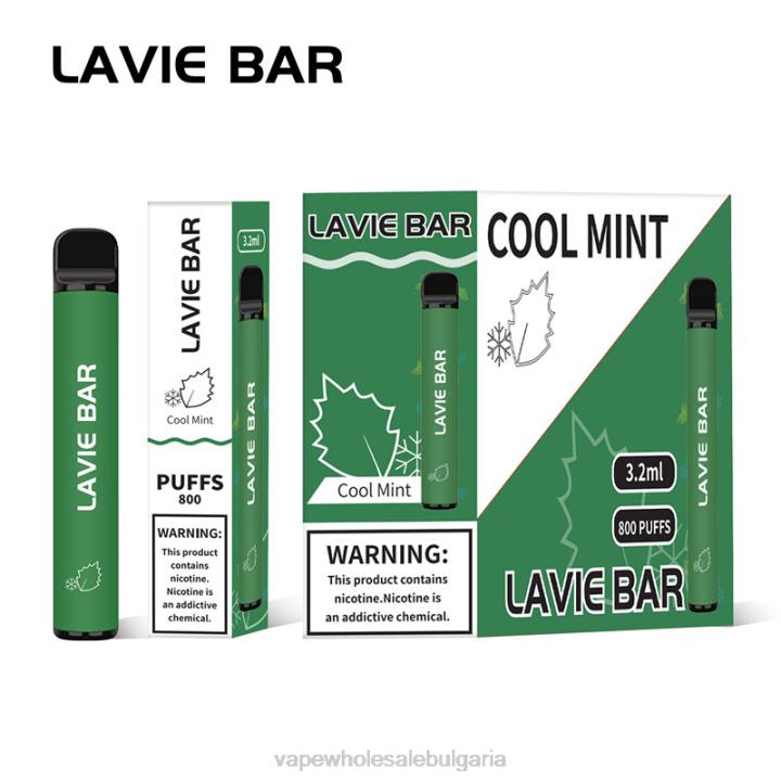 Електронна Цигара Vape - хладна мента LAVIE BAR 800 впръсквания FR8V311