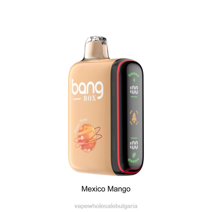 Електронна Цигара Vape - Bang Box 9000-18000 впръсквания интелигентен дисплей за мощност мексиканско манго BLBP31