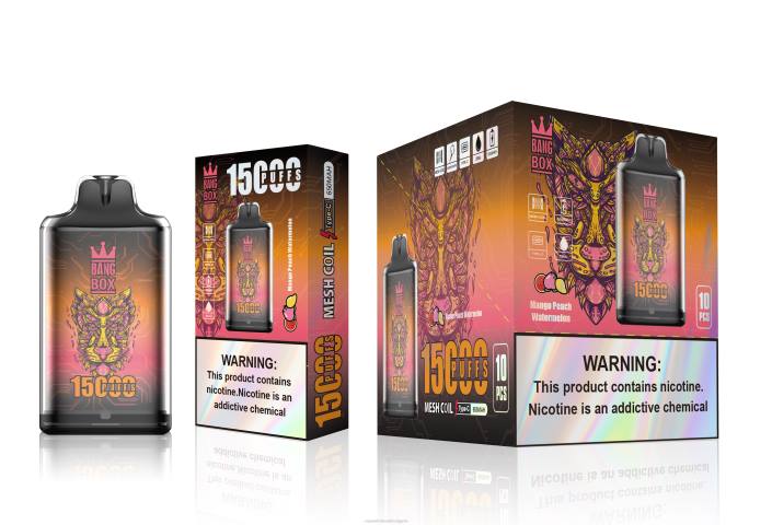 Електронна Цигара Vape Pro - Bang Box s1-15000 впръсквания манго праскова диня BLBP107