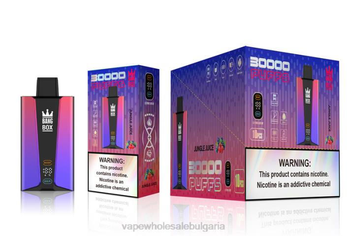 Vape Wholesale Bulgaria - Bang Box Смарт екран с 30 000 впръсквания сок от джунглата BLBP78