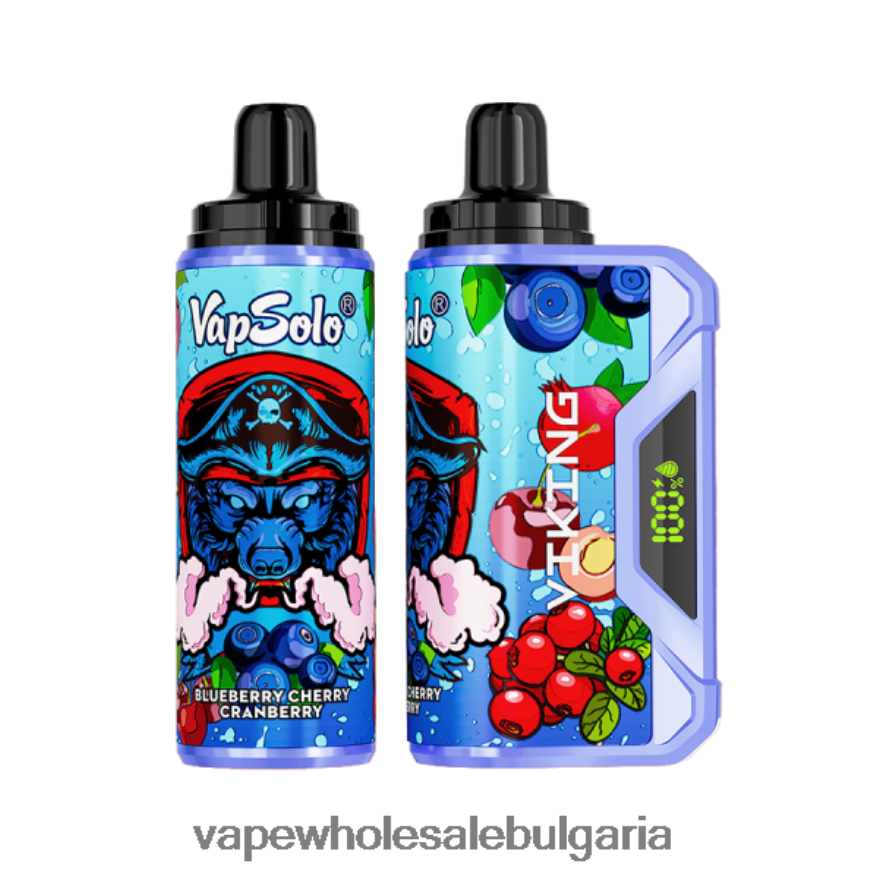 Електронна Цигара Vape Pro - Vapsolo VIKING вейп за еднократна употреба боровинка череша червена боровинка 860646131