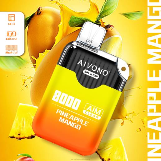 Електронна Цигара Vape Pro - Aivono AIM CLEAR 8000 ананас манго VZ8V209