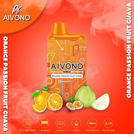 Vape Wholesale Bulgaria - Aivono AIM MAGIC 5800 кутия за цигари портокалова маракуя гуава VZ8V90